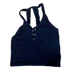 FREE MOVEMENT  Women’s Cropped Half Button Workout Tank-top Size XS